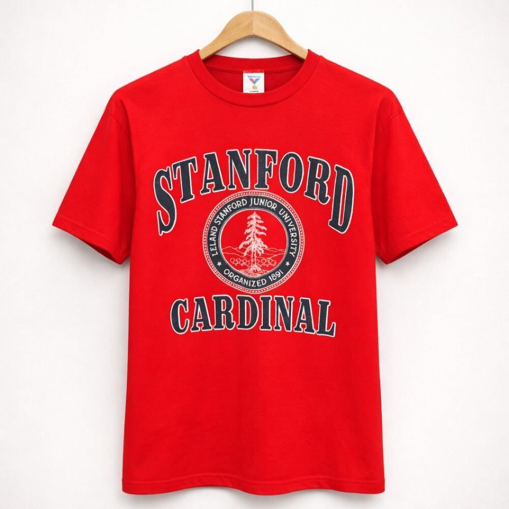 Vintage Stanford Cardinal 1989 Red Graphic Men’s Tee Shirt T-Shirt XL USA